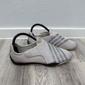 Champion Silver Metallic Stripe Slip On Comfort Walking Sneakers Shoes US 8.5‎